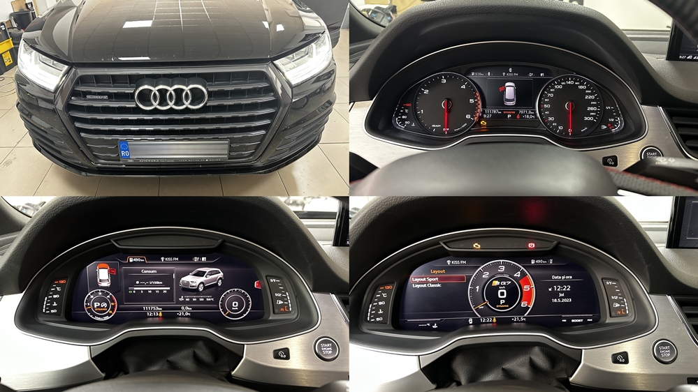 Poza - Audi Q7 4M 2019 Instalare Ceasuri Digitale Virtual Cockpit AID Bord Digital
