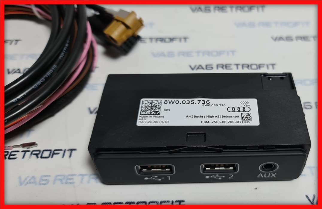 8W0035736 USB AUX CARPLAY APP Connect MIB Audi A4 B9 A5 F5 Q5 FY