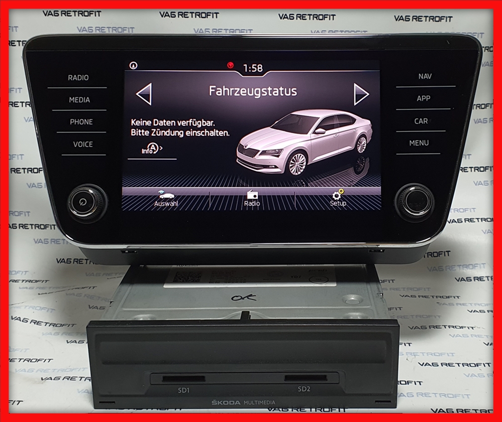 Poza 2 - Navigatie MIB 2 MIB2 Display Unitate Skoda Superb 3 3V0919605D Poza 2 - Navigatie MIB 2 MIB2 Display Unitate Skoda Superb 3 3V0919605D