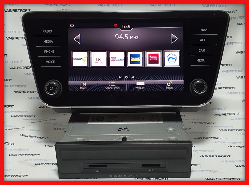 Poza 3 - Navigatie MIB 2 MIB2 Display Unitate Skoda Superb 3 3V0919605D Poza 3 - Navigatie MIB 2 MIB2 Display Unitate Skoda Superb 3 3V0919605D