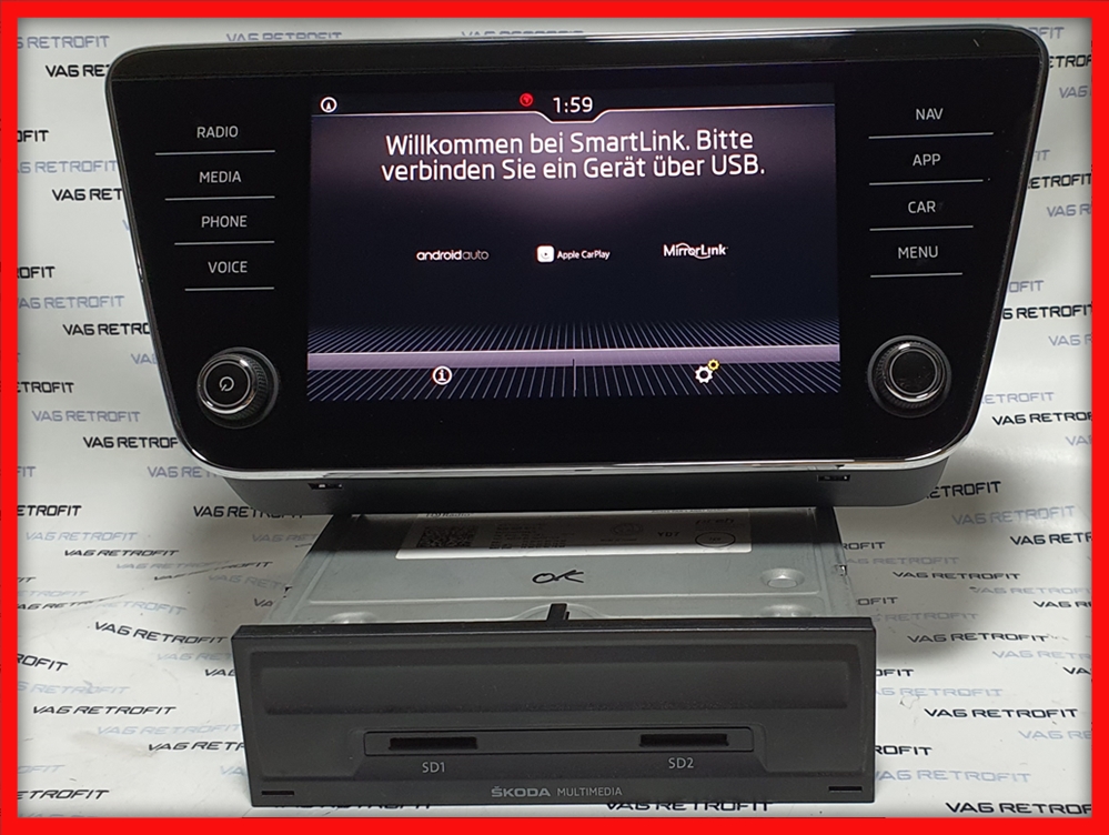 Poza 5 - Navigatie MIB 2 MIB2 Display Unitate Skoda Superb 3 3V0919605D Poza 5 - Navigatie MIB 2 MIB2 Display Unitate Skoda Superb 3 3V0919605D