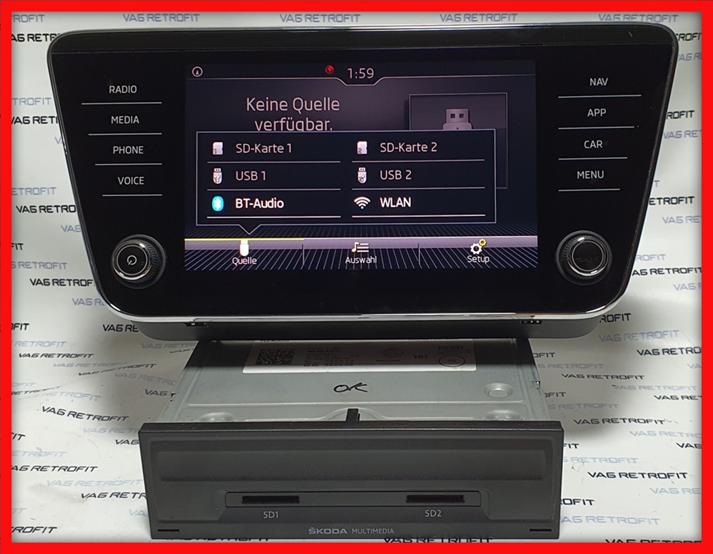 Poza 6 - Navigatie MIB 2 MIB2 Display Unitate Skoda Superb 3 3V0919605D Poza 6 - Navigatie MIB 2 MIB2 Display Unitate Skoda Superb 3 3V0919605D