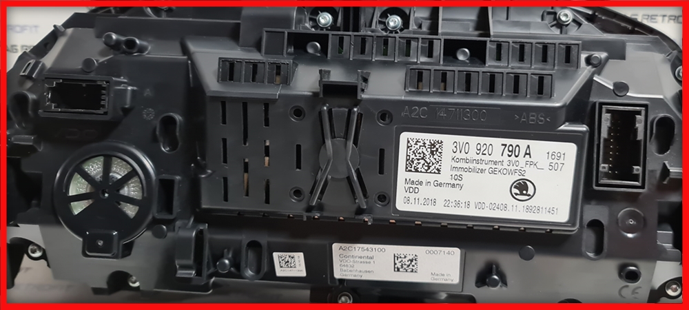 Poza 10 - Ceasuri SKODA SUPERB 3 III 3V0920790A 3V0 920 790 A Bord Digitale