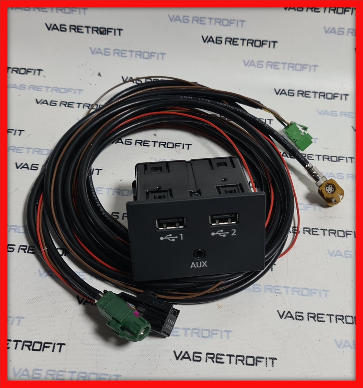 Poza 3 - Port 2 USB Carplay Android Auto App Connect Audi A3 8V Q2 A6 A7 + Cablaje