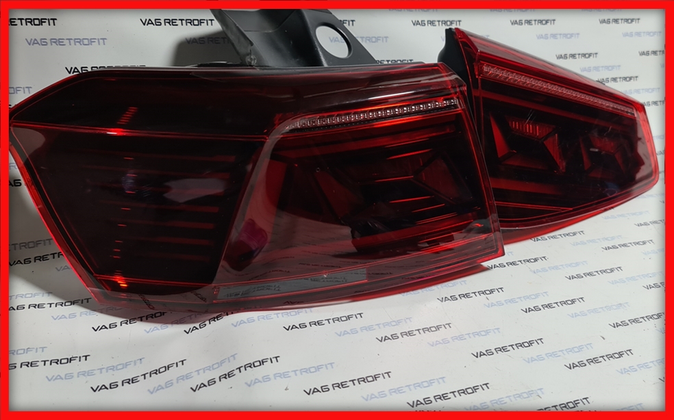 Poza 2 - Stopuri LED VW Passat B8 Facelift Dark Cherry Originale Set Complet