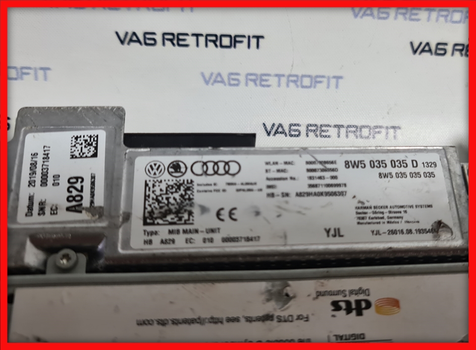 Poza 2 - Unitate Navigatie Audi Q5 A4 A5 MMI MIB2 8W5 035 035 D 8W5035035D