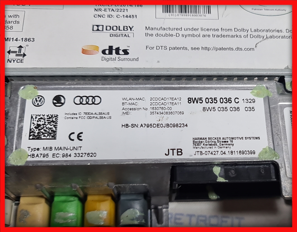 Poza 3 - Unitate Navigatie Audi Q5 A4 A5 MMI MIB2 8W5 035 036 C 8W5035036C Poza 3 - Unitate Navigatie Audi Q5 A4 A5 MMI MIB2 8W5 035 036 C 8W5035036C