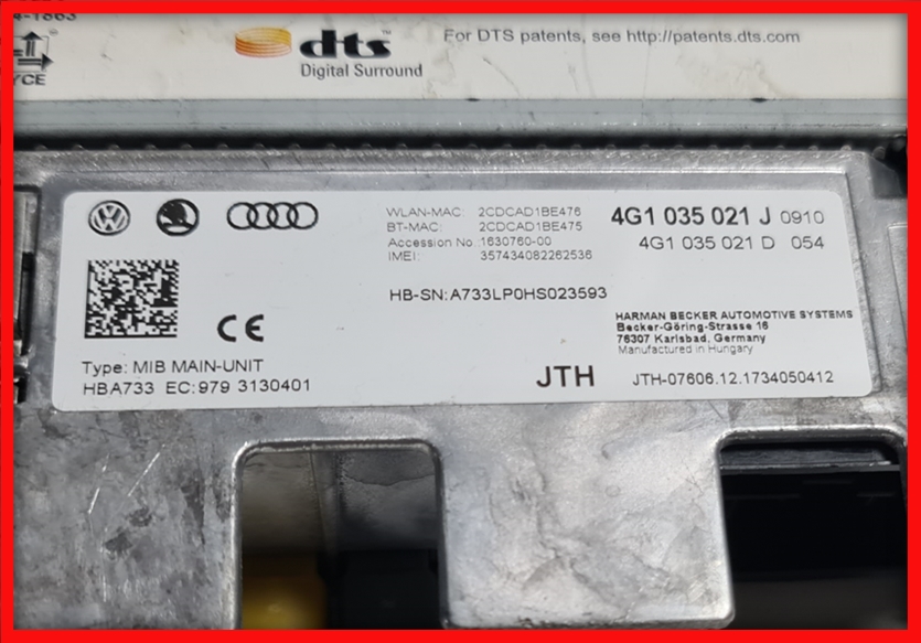 Poza 3 - Unitate Navigatie Audi A6 S6 A7 RS6 4G C7 MMI 3G+ MIB2 4G1035021J 4G1 035 021 J Poza 3 - Unitate Navigatie Audi A6 S6 A7 RS6 4G C7 MMI 3G+ MIB2 4G1035021J 4G1 035 021 J