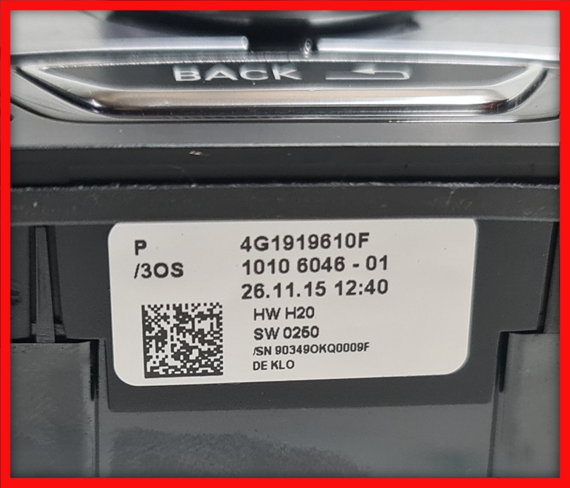 Poza 2 - Consola Navigatie MMI Audi A6 C7 4G 4G1919610F 4G1 919 610 F