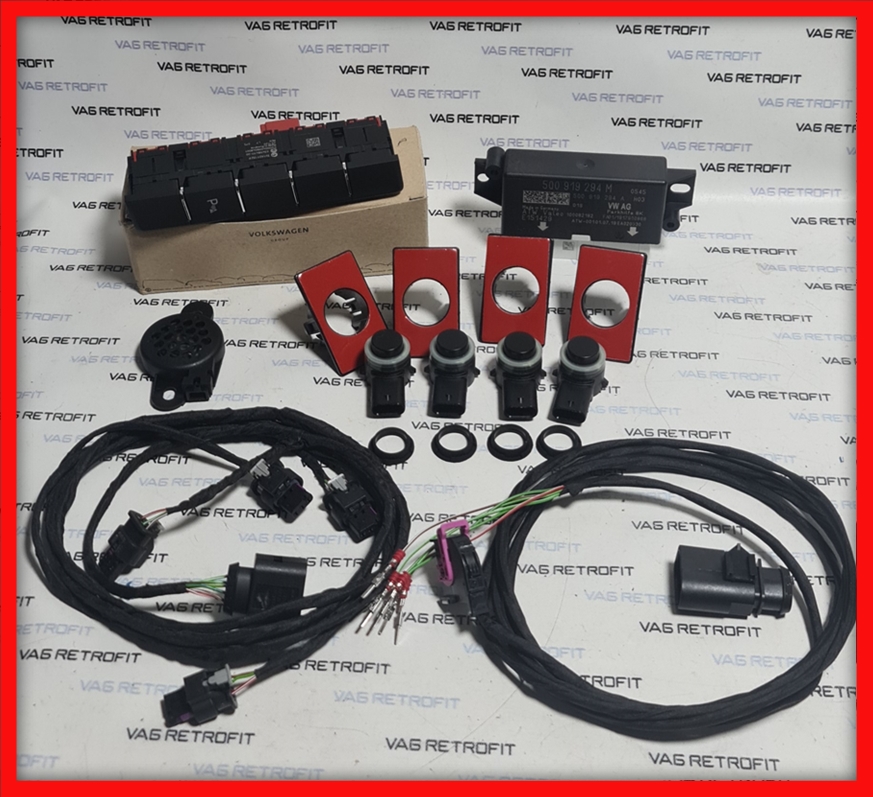 Poza 5 - Kit Set Senzori De Parcare Fata Skoda Superb 3 III Originali