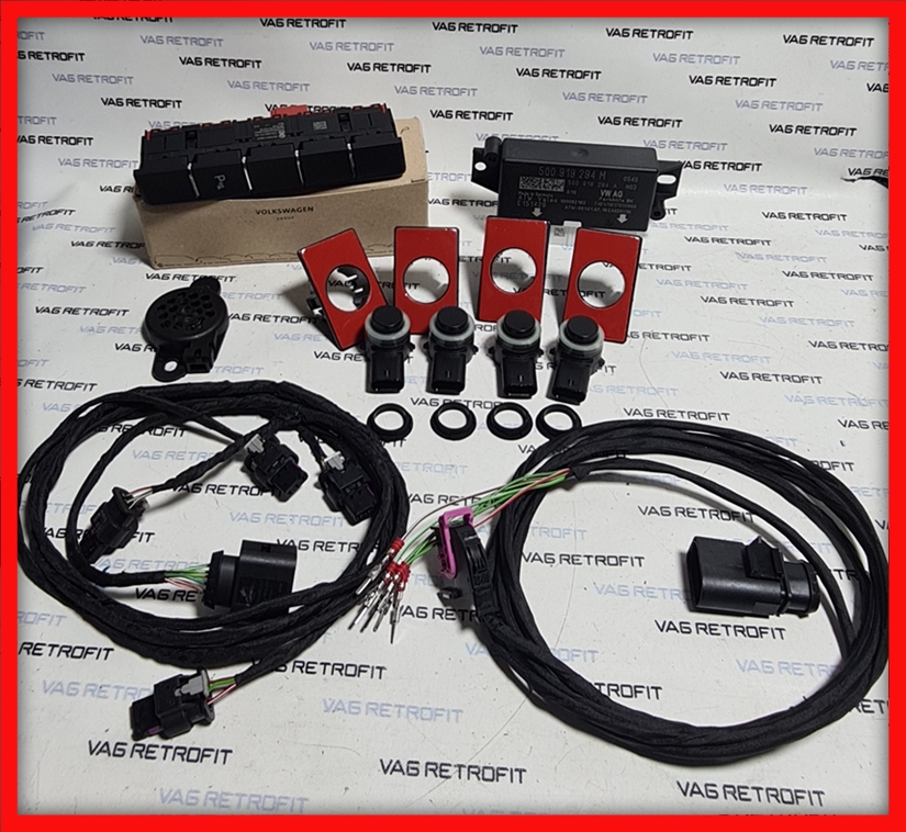 Poza 4 - Kit Set Senzori De Parcare Fata Skoda Superb 3 III Originali