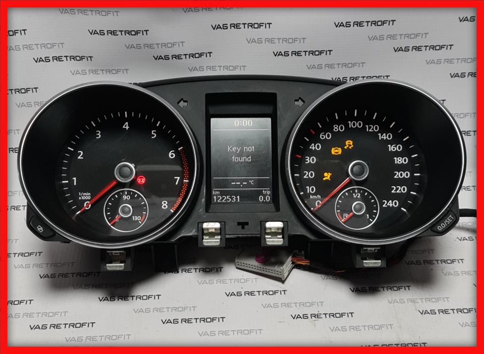 Poza 3 - Ceasuri Bord Cu Maxidot Cadrane Lumina Alba VW Golf 6 VI 5K0920870F