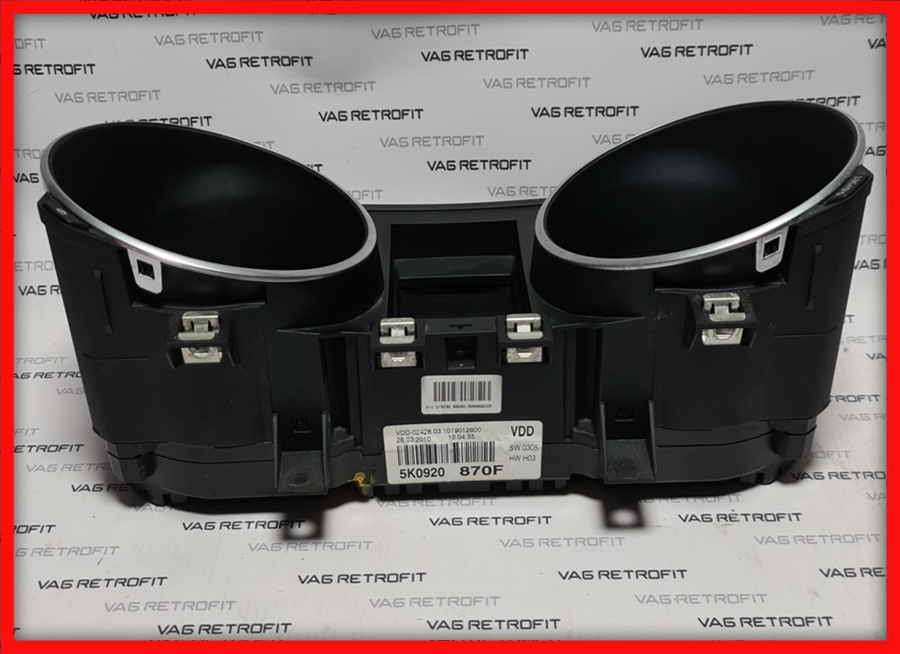 Poza 5 - Ceasuri Bord Cu Maxidot Cadrane Lumina Alba VW Golf 6 VI 5K0920870F