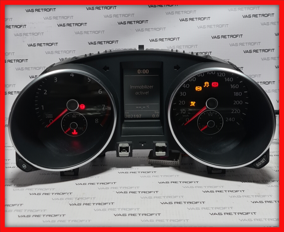 Poza 2 - Ceasuri Bord Lumina Alba Cu Maxidot VW Golf 6 VI VDO 5K0920870B