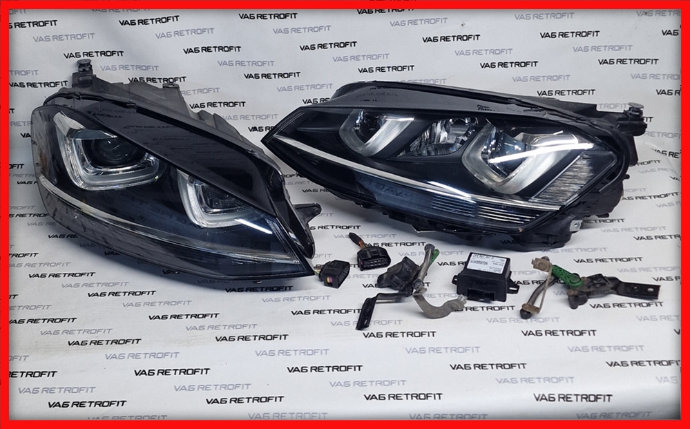 Poza 3 - Faruri LED Xenon Bixenon VW Golf 7 VII Originale 5G1941033 5G1 941 033 5G1941034 5G1 941 034