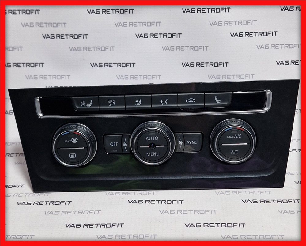 Poza 2 - Panou Clima Climatronic Cu Rama Incalzire Volan VW Golf 7 Passat B8 5G1907044AB