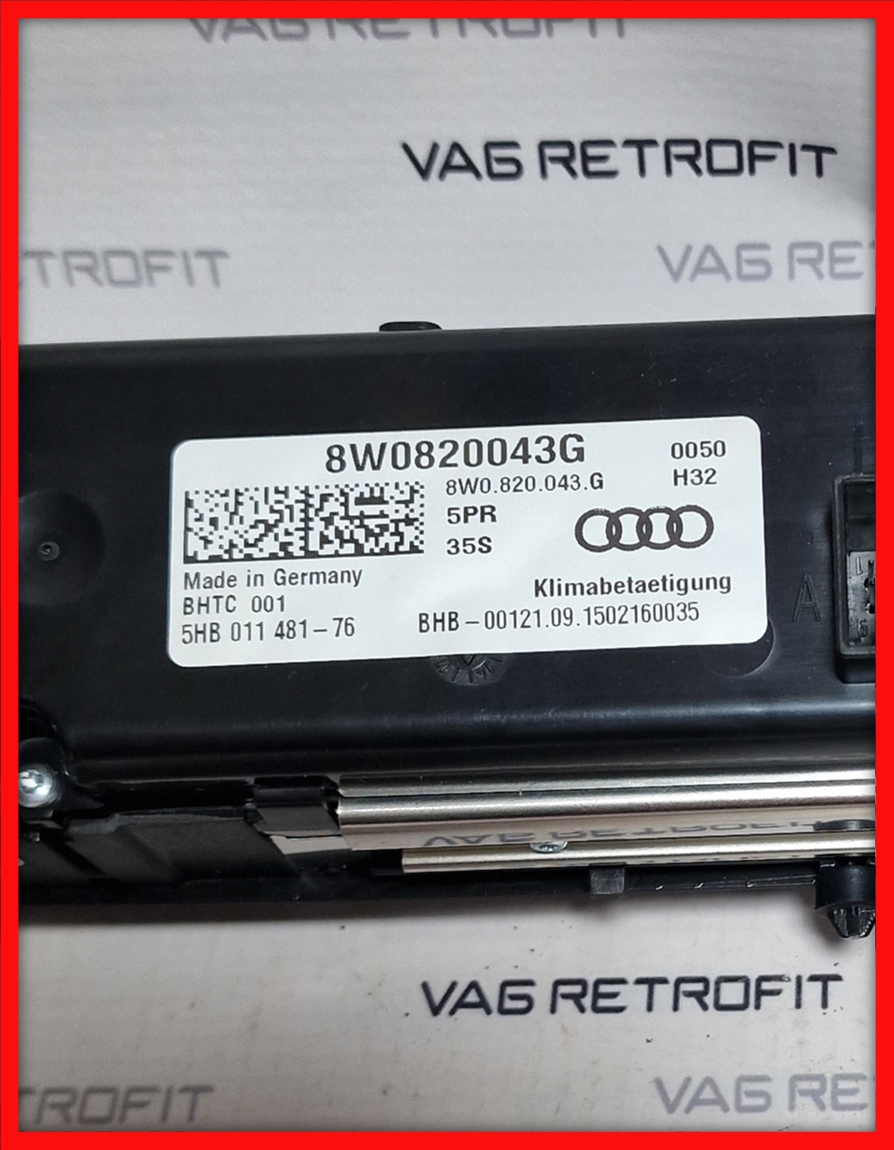 Poza 4 - Panou Clima Climatronic Audi A4 B9 8W A5 F5 8W0820043G 8W0 820 043 G