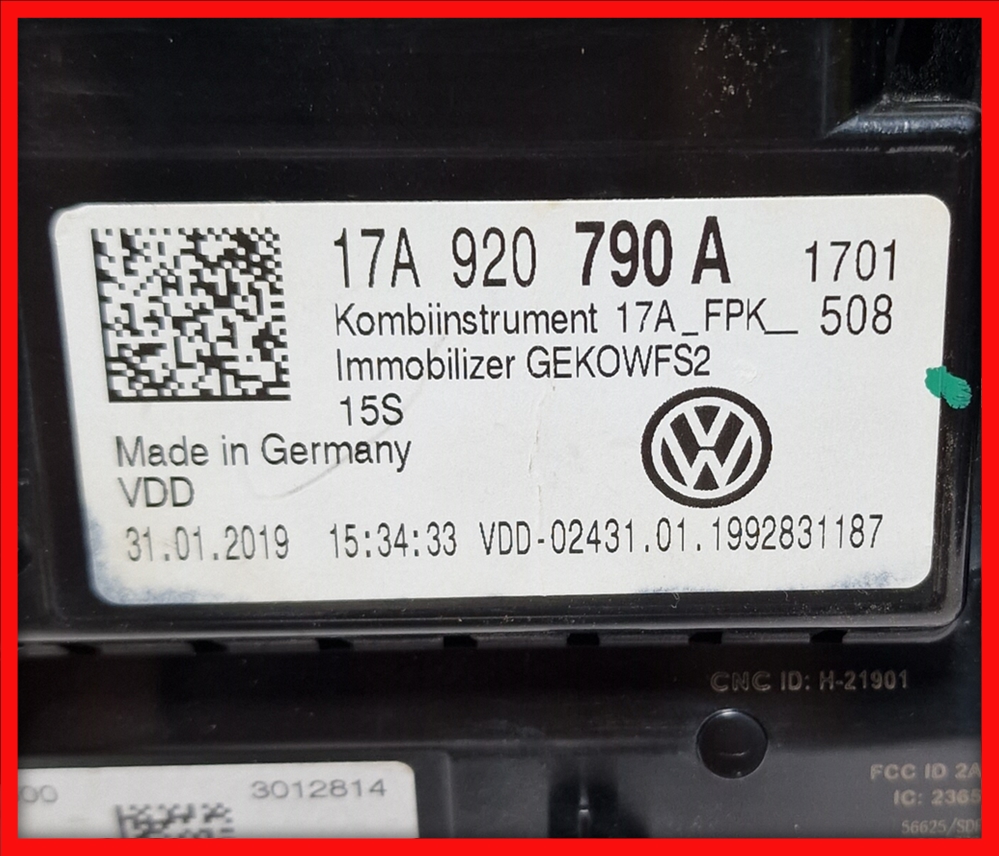 Poza 8 - Ceasuri Bord Plasma VW T Roc Bord Digital Ceasuri Plasma 17A920790A