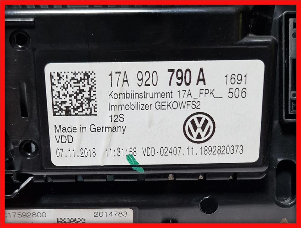 Poza 7 - Virtual Cockpit AID VW T Roc Ceasuri  Bord Digital Ceasuri Plasma 17A920790A