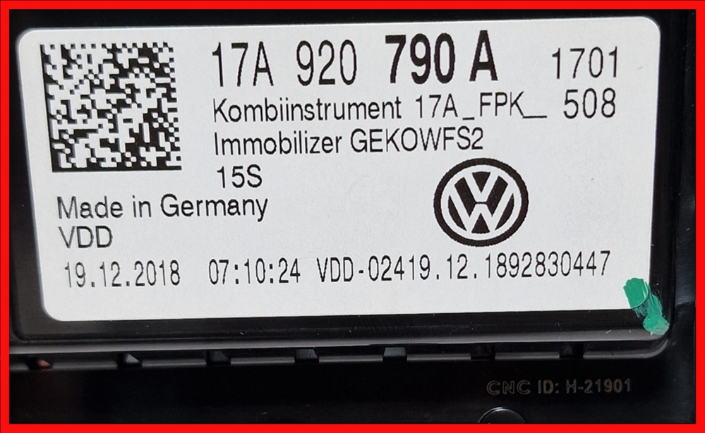 Poza 6 - Ceasuri Virtual Cockpit AID VW T Roc Bord Digital Ceasuri Plasma 17A920790A