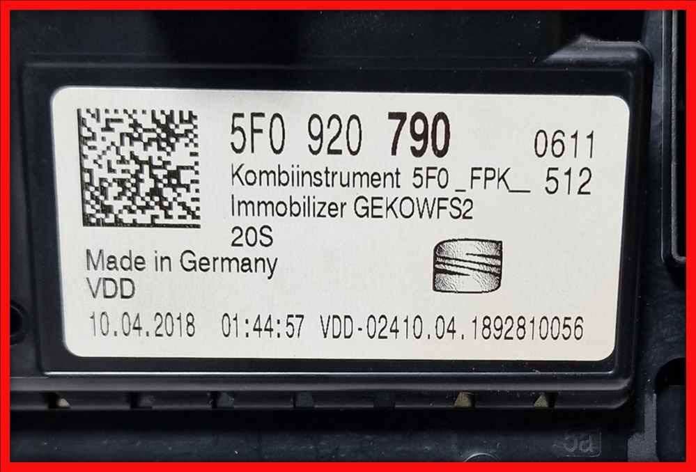 Poza 6 - 5F0920790 5F0 920 790 Virtual Cockpit AID Seat Leon 5F Ateca Ceasuri Digitale