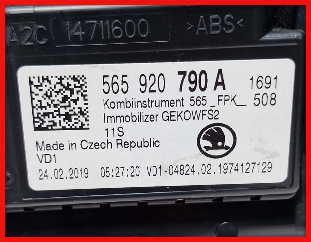 Poza 6 - Ceasuri Virtual Cockpit AID SKODA Karoq Kodiaq Bord Digital Ceasuri Plasma 565920790A Poza 6 - Ceasuri Virtual Cockpit AID SKODA Karoq Kodiaq Bord Digital Ceasuri Plasma 565920790A