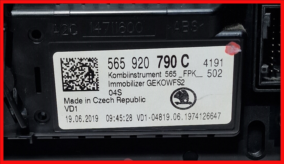 Poza 4 - Ceasuri Bord Digitale SKODA Karoq Kodiaq Virtual Cockpit Bord Digital 565920790C