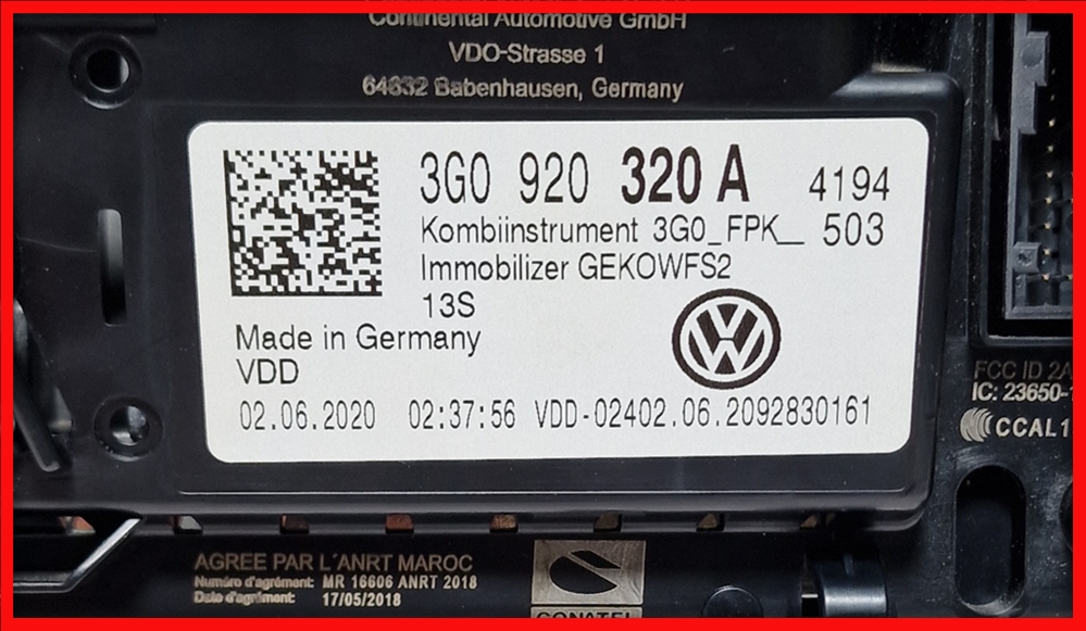 Poza 5 - Bord Digital VW Passat B8 Facelift Ceasuri Virtual Cockpit AID Ceasuri Plasma 3G0920320A