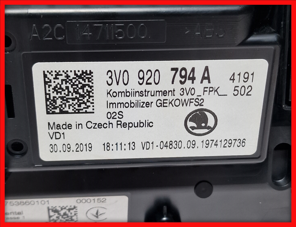 Poza 7 - 3V0920794A 3V0 920 794 A Virtual Cockpit AID SKODA SUPERB 3 Hybrid Ceasuri Digitale Poza 7 - 3V0920794A 3V0 920 794 A Virtual Cockpit AID SKODA SUPERB 3 Hybrid Ceasuri Digitale