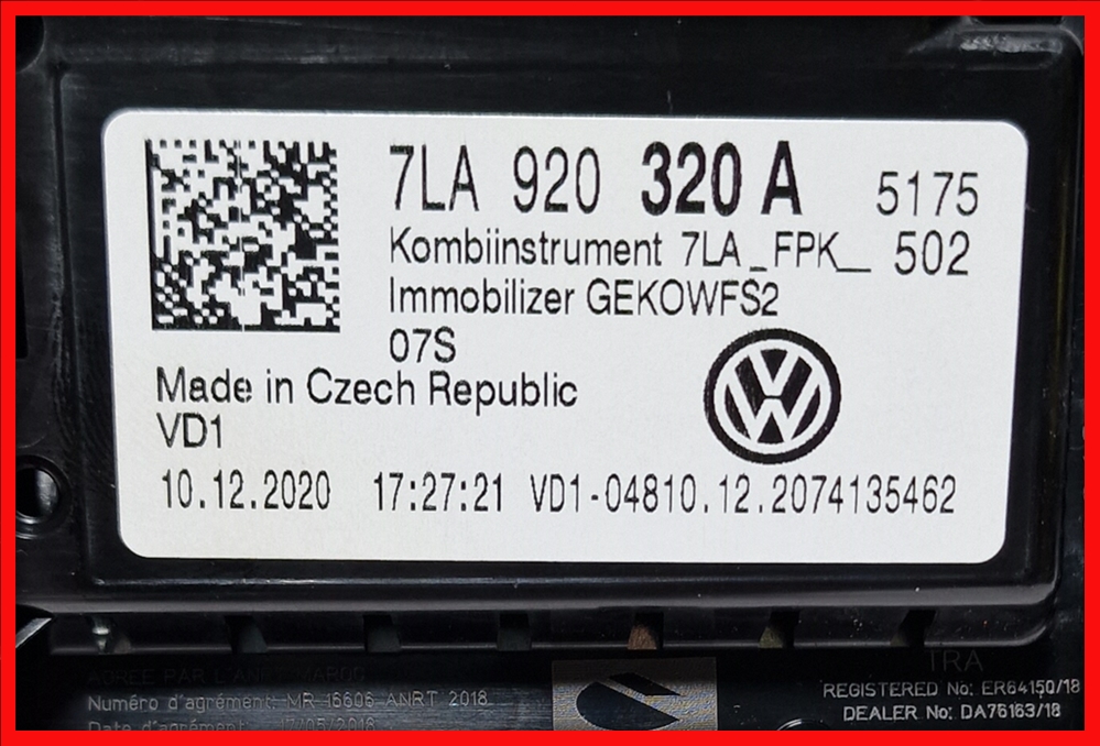 Poza 8 - 7LA920320A 7LA 920 320 A Ceasuri Digitale Virtual Cockpit VW T6.1 Transporter Multivan