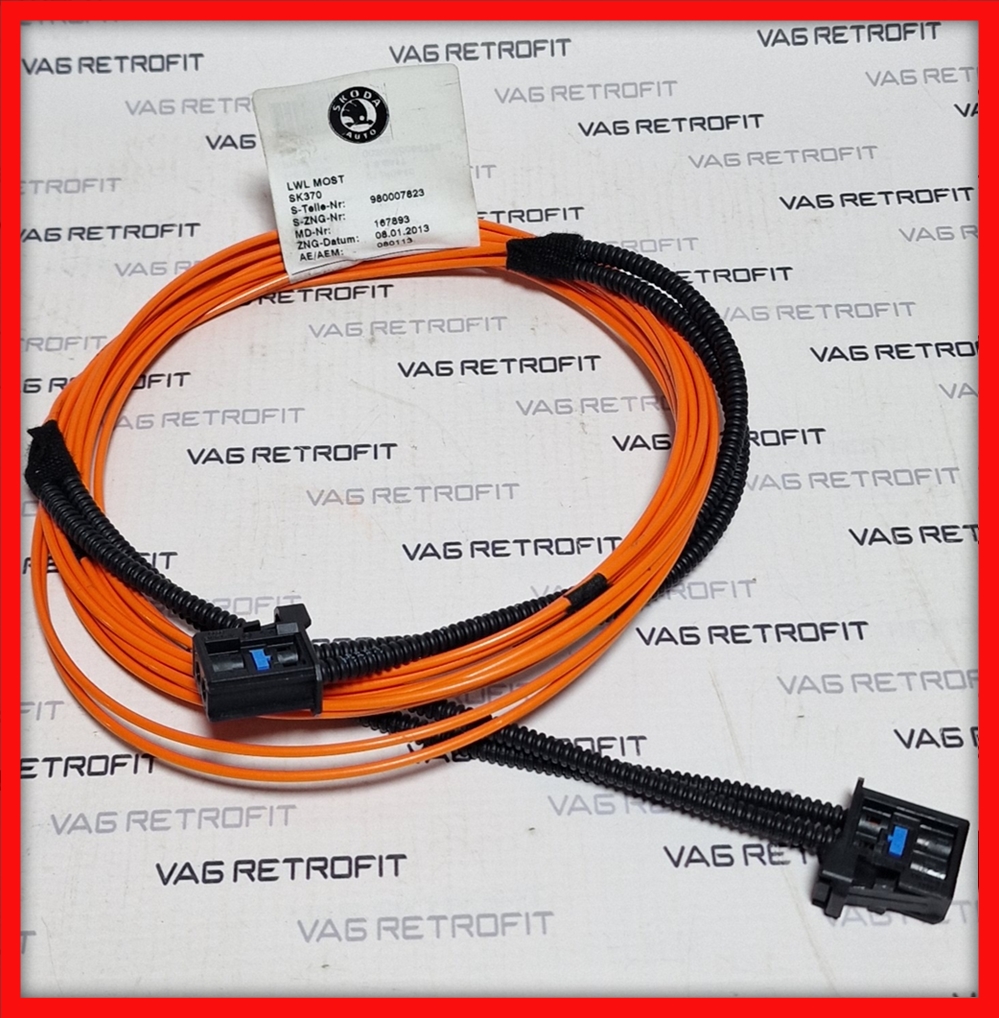 Poza 2 - Cablu Fibra Optica MOST DYNAUDIO Skoda VW Seat 3.5 m 3,5 m Lungime Poza 2 - Cablu Fibra Optica MOST DYNAUDIO Skoda VW Seat 3.5 m 3,5 m Lungime