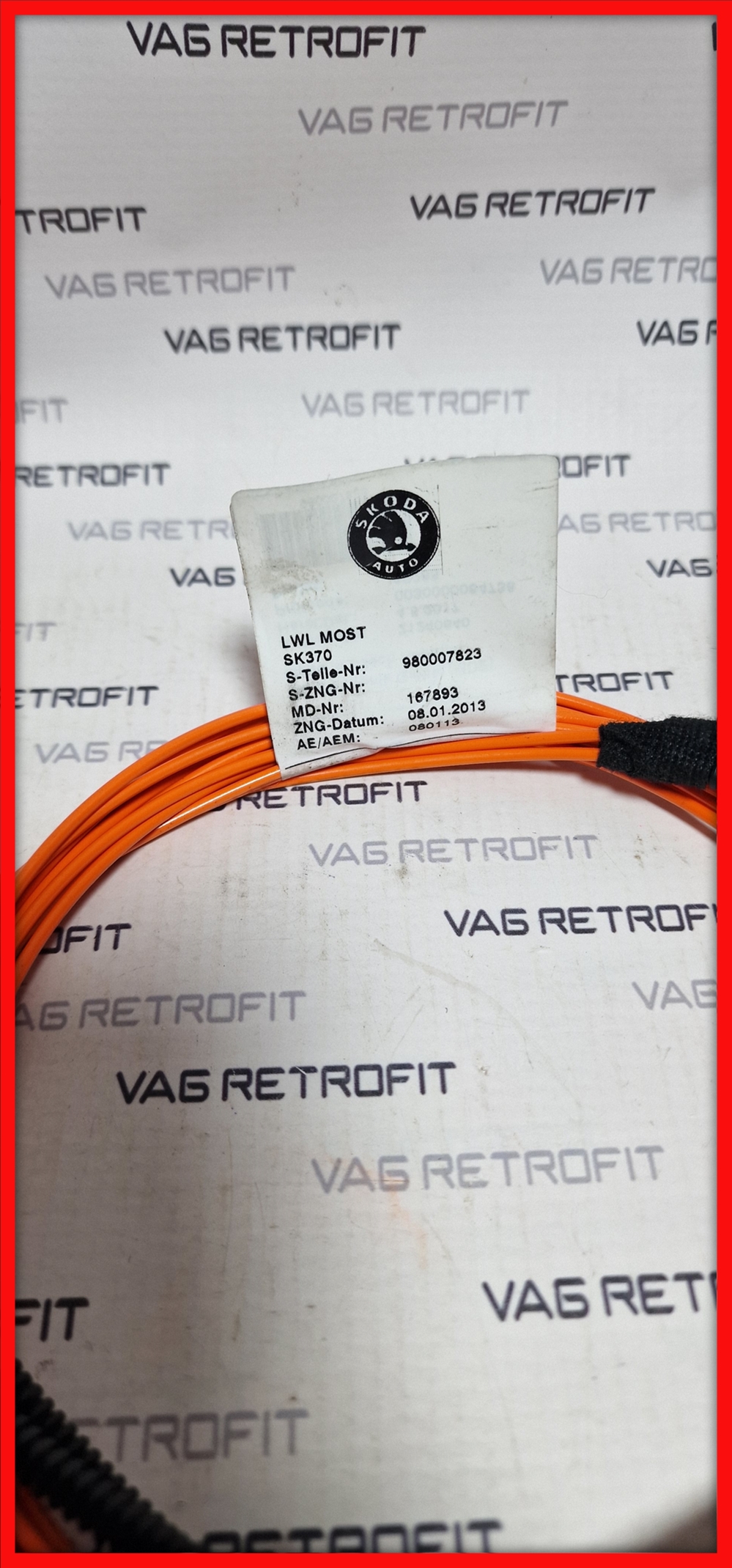 Poza 3 - Cablu Fibra Optica MOST DYNAUDIO Skoda VW Seat 3.5 m 3,5 m Lungime Poza 3 - Cablu Fibra Optica MOST DYNAUDIO Skoda VW Seat 3.5 m 3,5 m Lungime