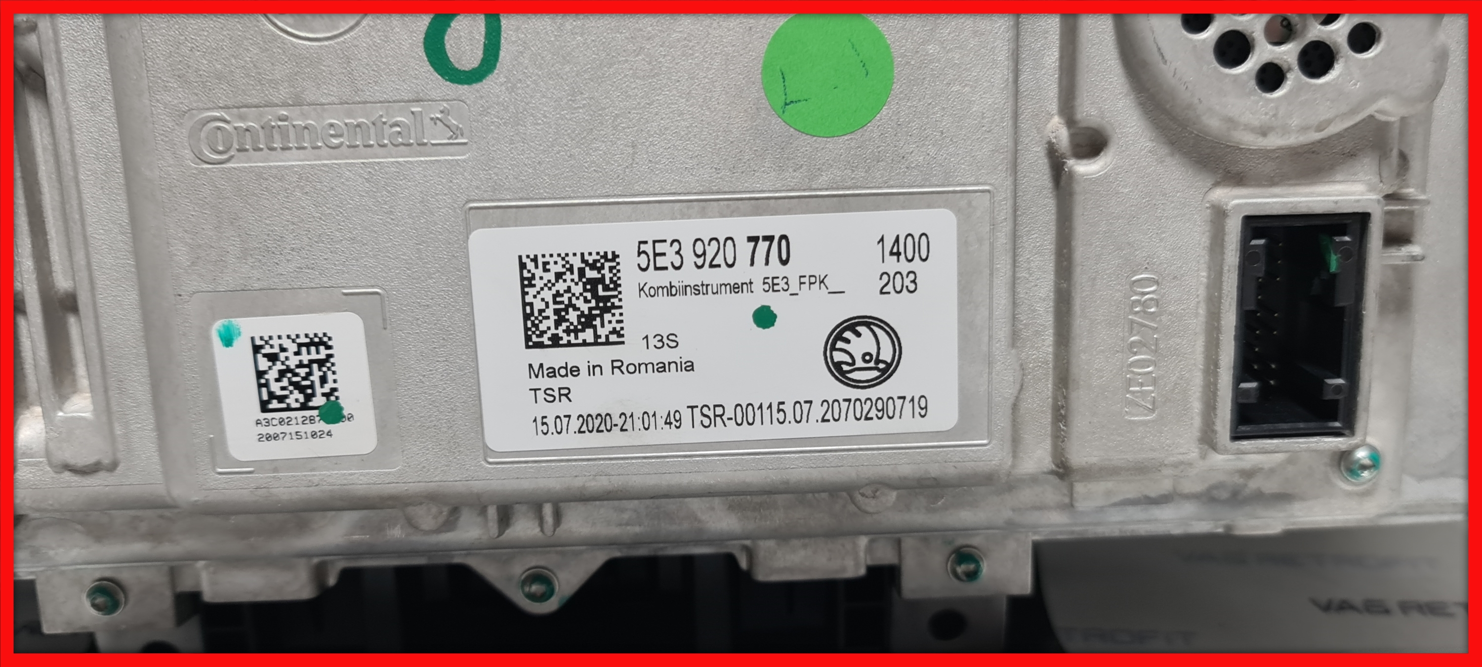 Poza 2 - Ceasuri Digitale Skoda Octavia 4 IV Virtual Cockpit LED Ceasuri Bord