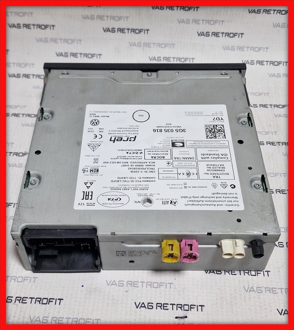 Poza 2 - 3G5035816 3G5 035 816 Unitate Radio Multimedia Navigatie VW MIB 3 MIB3