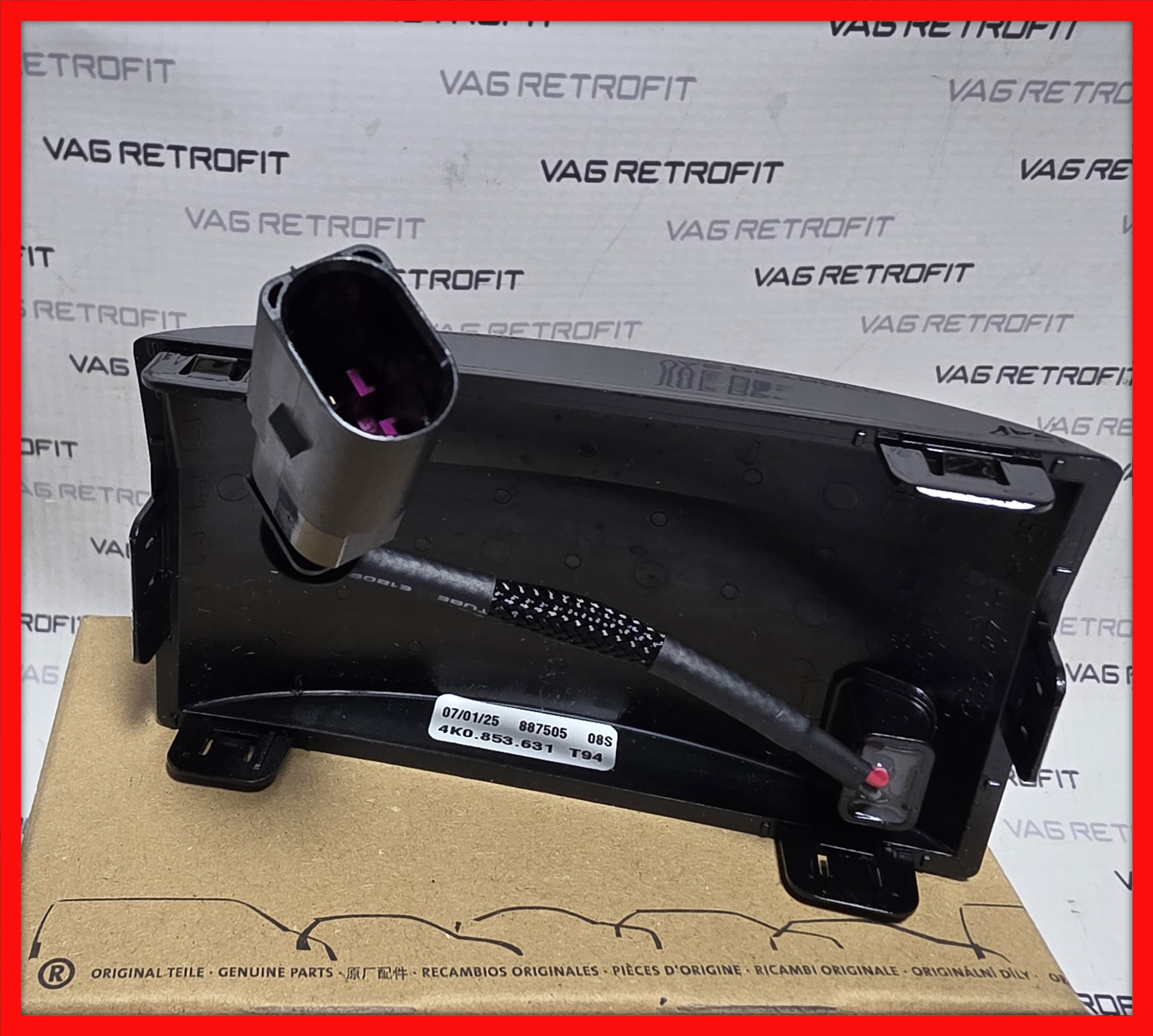 Poza 2 - 4K0853631 Capac Radar Grila Bara Fata Radiator Audi A6 A7 Q7 Q8 E tron 4K0 853 631