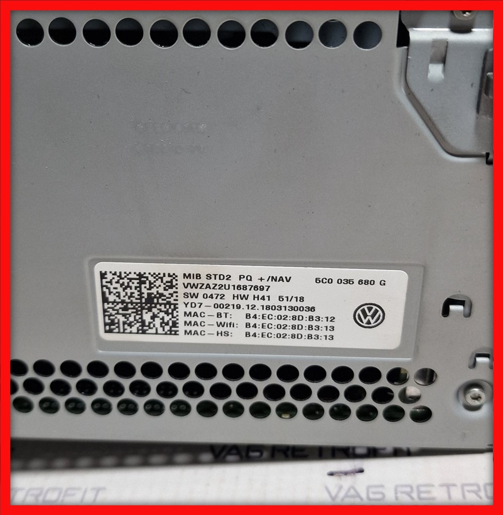Poza 4 - 5C0035680G 5C0 035 680 G Unitate Navigatie Multimedia MIB2 PQ App Connect Apple Carplay Android Auto 