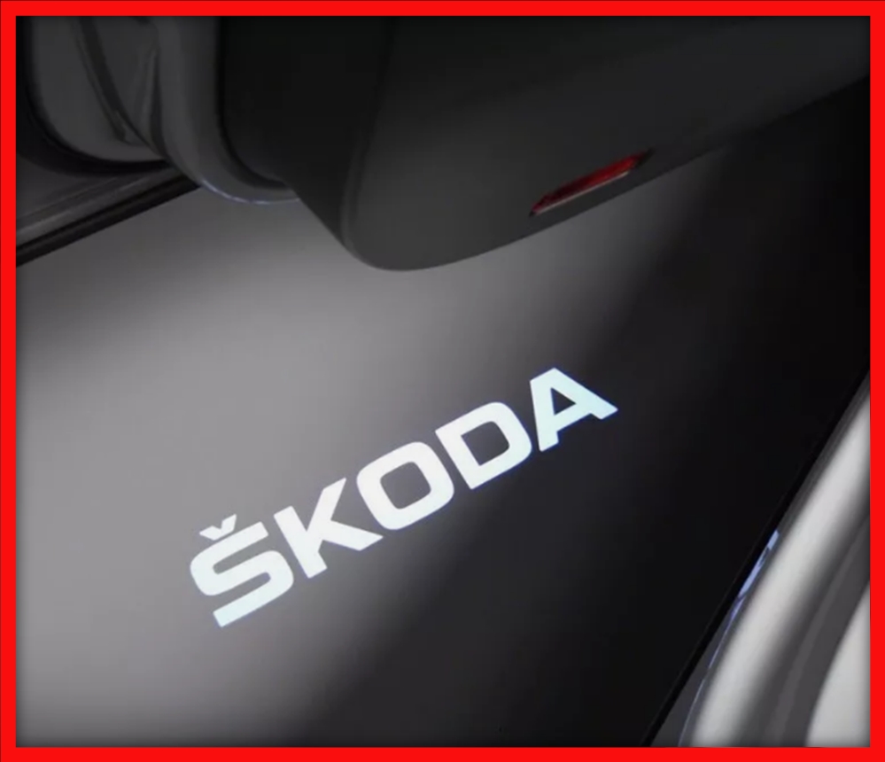 Poza 4 - 5E3052133B Set 2 Lampi Entry Light cu Logo Skoda Octavia Superb Kodiaq Karoq