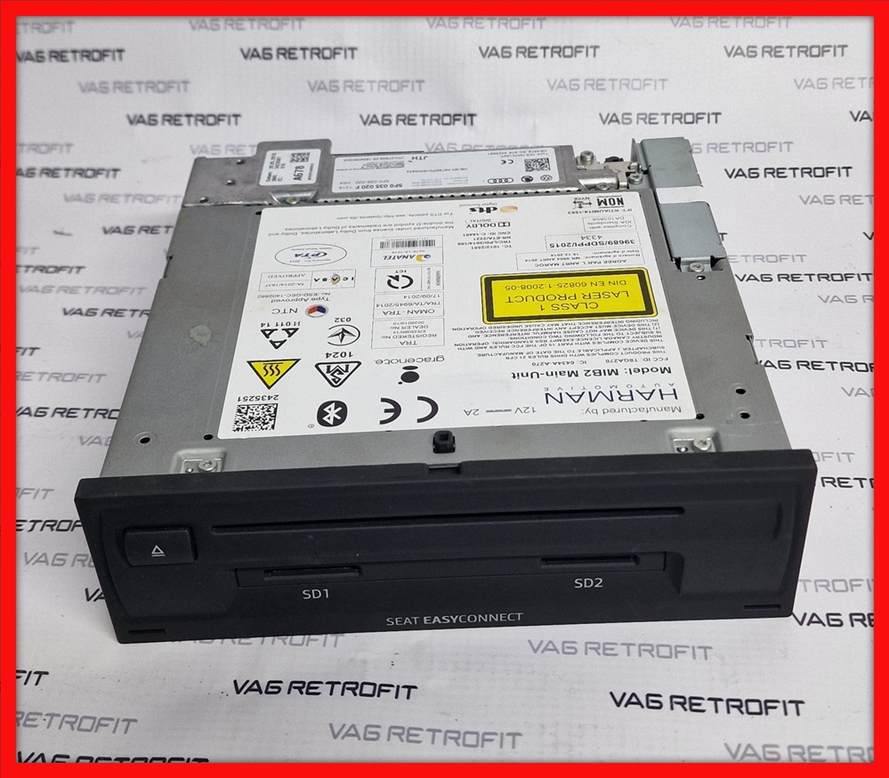 Poza 2 - 5F0035020F Unitate Multimedia SEAT EASY CONNECT HARMAN MIB 2.5 5F0 035 020 F