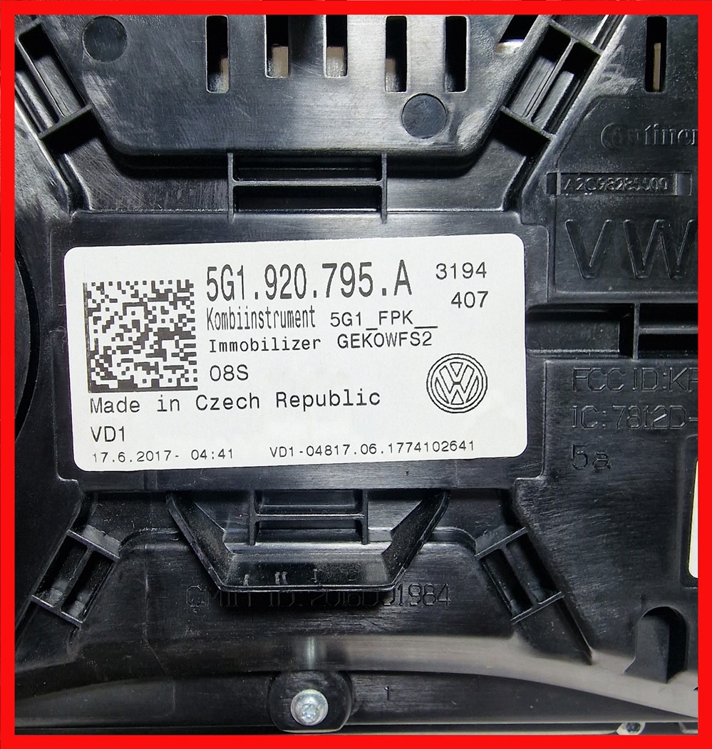 Poza 6 - 5G1920795A 5G1 920 795 A Ceasuri Digitale  Bord VW E Golf 7 VII Virtual Cockpit AID