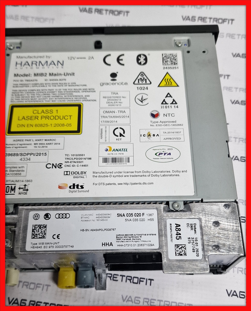 Poza 3 - 5NA035020F Unitate Navigatie VW Discover Pro VW Passat B8 Arteon Tiguan Touran 5NA 035 020 F