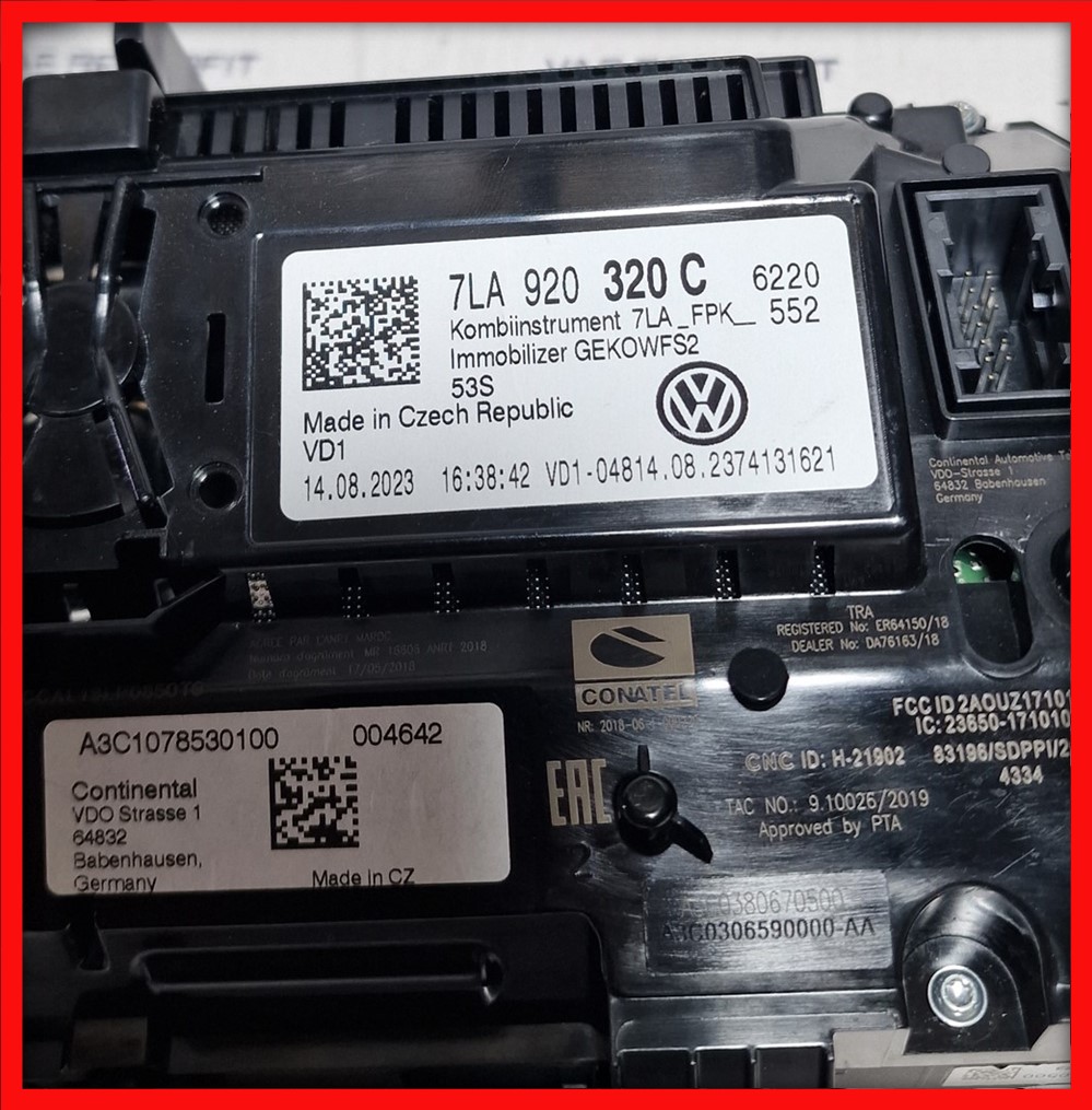 Poza 3 - 7LA920320C 7LA 920 320 C Ceasuri Digitale Virtual Cockpit VW T6.1 Transporter Multivan