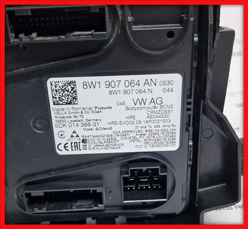 Poza 2 - 8W1907064AN Calculator BCM Modul Confort Audi A4 B9 Matrix LED Keyless 8W1 907 064 AN