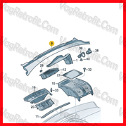 Poza 3 - Grila Apa Stergatoare Sub Parbriz Capota VW Golf 5 V Golf 6 VI R GTI