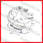 Poza 2 - Grila Proiector Dreapta Bara Fata Seat Leon Cupra R Seat Sport Seat Toledo