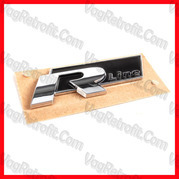 Poza 2 - Inscriptie / Emblema R-LINE Aripa Fata Crom / Negru