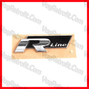 Poza 3 - Inscriptie / Emblema R-LINE Aripa Fata Crom / Negru