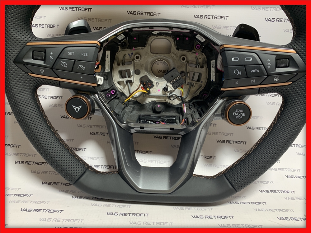 Poza 7 - Volan Super Sport Cupra Seat Leon Ateca Buton Start Stop Cupra Mode