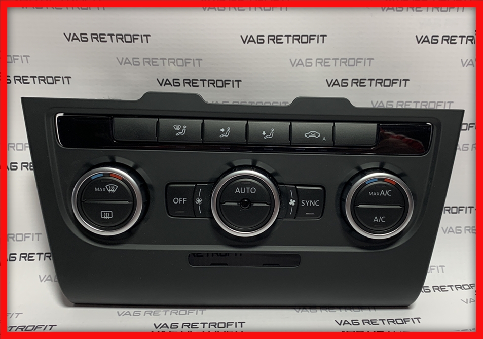 Poza 3 - Panou Clima / Climatronic Cu Rama Adaptoare VW Golf 6 VI Poza 3 - Panou Clima / Climatronic Cu Rama Adaptoare VW Golf 6 VI