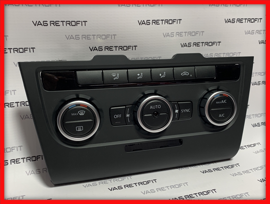 Poza 4 - Panou Clima / Climatronic Cu Rama Adaptoare VW Golf 6 VI Poza 4 - Panou Clima / Climatronic Cu Rama Adaptoare VW Golf 6 VI