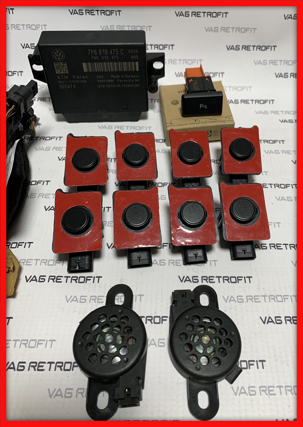 Poza 3 - Senzori Parcare Fata Spate VW Touareg 2 II 7P Originali